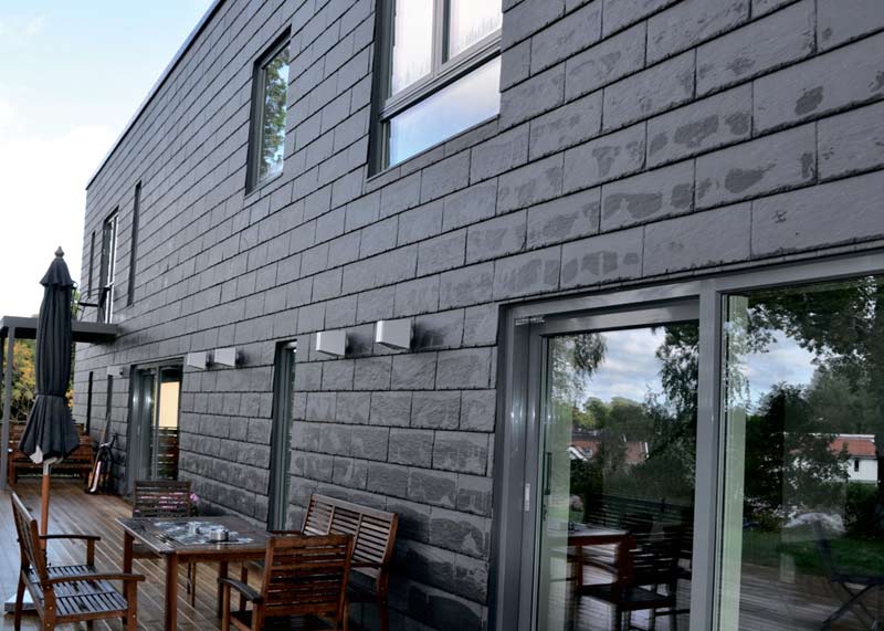 фасад из базальта